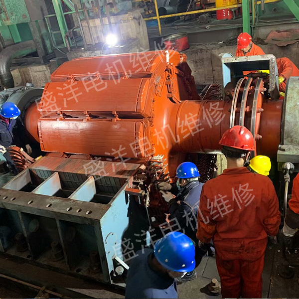 蚌埠大型电机维修现场